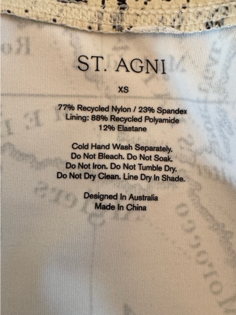 St. Agni Cream Map-Print Triangle Bikini
Size XS - Picture 10 of 11